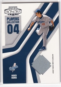 【ジャージカード】2004 PLAYOFF HONORS PLAYERS COLLECTION #PC-35 HIDEO NOMO 野茂英雄 074/250