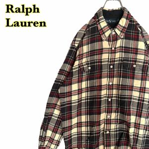 Ralph Lauren ラルフローレン　長袖シャツ　チェックシャツ　メンズ　L Lサイズ　【AY1132】