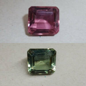 [19.04 ct] 合成アレキサンドライト エメラルドカット ルース 宝石 ジュエリー