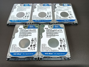 WesternDigital WD5000LPCX 2.5インチ SATA HDD 500GB 5個セット　正常品