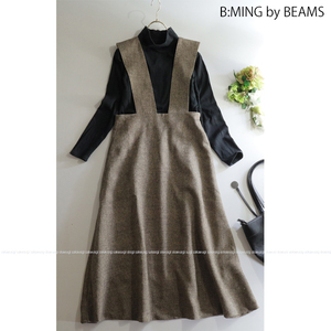 ビーミングバイビームス B:MING by BEAMS ★ハイネックトップス＆ツイードジャンパースカートワンピース 2点セット