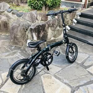 ☆8651☆ DAHON curve 07 折りたたみ自転車 折りたたみ 自転車 持ち運び ブラック 黒 通勤 通学 ギア ギアチェンジ 折りたたみ自転車