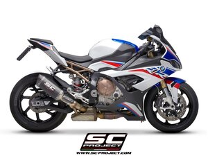 【国内在庫】SC-PROJECT SCプロジェクト SC1-M カーボン スリップオンサイレンサー ユーロ5 バッフル付属 BMW S1000 RR 