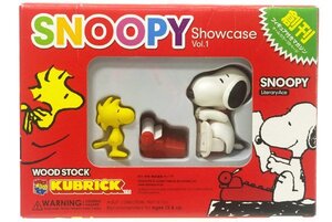 ◆メディコム・トイ KUBRICK キューブリック SNOOPY Showcase Vol.1…スヌーピー/タイプライター/ウッドストック…フィギュア付きマガジン