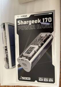 【極美品】Sharge Shargeek 170 Power Bank 大容量24,000mAh、最大出力170Wの高性能モバイルバッテリー　ANKER アンカー　USB 充電