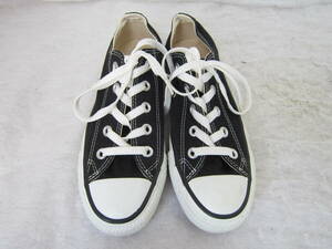 CONVERSE ALLSTAR OX（コンバース オールスターLOW）　[M9166]　　黒キャンバス　　22.5㎝　US3.5　　ok2404D