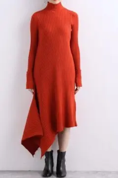 RITO/リト　MAIN ASYMMETRY KNIT DRESS ニットワンピ