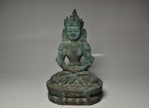中国美術　仏像　観音　銅器　銅製　仏教美術　置物　　