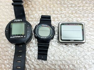 【1円】ジャンク 現状品 / TUSA IQ-800 / TUSA IQ-400 IMPREXⅡ/ apeks Pulse / ダイブコンピューター ダイコン ダイビング 1DJ2K