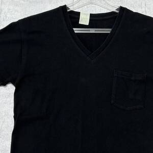 N.HOOLYWOOD ブラック Vネック ポケット Tシャツ エヌハリウッド　　日本製 ミスターハリウッド 無地 単色 黒 半袖 尾花大輔 柳10214