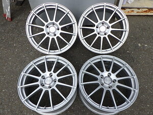 ENKEI PF03♪18×7.5J +48♪PCD112♪シルバー♪ベンツ Aクラス/アウディ A3/フォルクスワーゲン ゴルフ/BMW/1/2シリーズ/MINIなどに