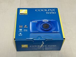 ■展示品■送料込み■Nikon COOLPIX W150 ブルー 10M防水/耐衝撃/耐寒/防塵