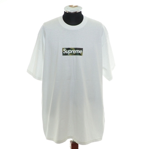 ●525177 未使用品 Supreme シュプリーム ●Tシャツ 23AW Box Logo Tee Camo White サイズXL メンズ USA製 ホワイト