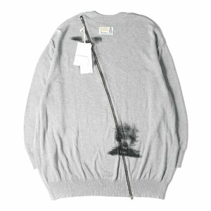 TAKAHIROMIYASHITA The Soloist. 23SS オーバーサイズ バルーン ニット two-way zip reverse ballon shaped mid gauge crewneck sweater.