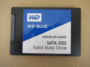 ♪♪1円 ～スタート WD BLUE 3D NAND SSD (WDS500G2B0A) 500GB 2.5インチ 中古♪♪使用時間:4552H