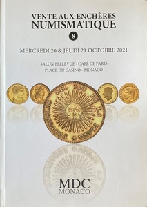 VENTE AUX ENCHERES NUMISMATIQUE 8 488頁 貨幣オークション 2021/6 MDC MONACO モネ・ド・コレクション