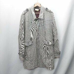 ◇ ◎ MORGAN HOMME モルガンオム 総柄 長袖 コート サイズXL グレー メンズ E