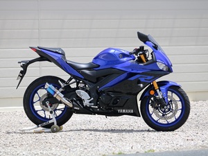 新品 WR’S 2015～2021 YZF-R25/YZF-R3 スリップオン チタンショートオーバル(焼き色)タイプ FV2255JM ダブルアールズ マフラー