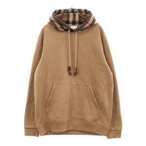 BURBERRY バーバリー 21AW Tartan Hood Pullover Parka タータンフードプルオーバーパーカー ブラウン 8045006