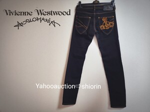 ヴィヴィアンウエストウッド アングロマニア×リー オーブポケット スキニーデニム パンツ VivienneWestwood Lee sizeＭ ANGLOMANIA