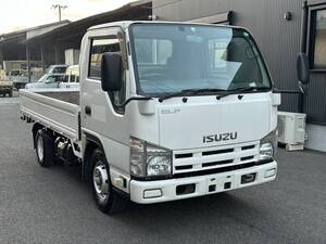 動画有！売り切り！H24年 いすゞ エルフ ELF 平ボディ 荷台鉄板張り 積載1500kg 2.9L ディーゼル スムーサー エンジン好調！佐賀福岡