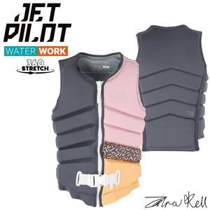 ジェットパイロット JETPILOT 2025 レディース ライフジャケット 送料無料 ザーラ X1 F/E ネオ ベスト JA24302 チャコール 10/M サップ