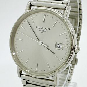 04266 ロンジン LONGINES グランドクラシック L4.720.4 メンズ 腕時計 デイト クォーツ 電池式 QZ シルバー