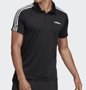 （ポスト投函送料無料）（インターナショナルサイズＭ/日本Ｏサイズ相当）【新品】アディダス (adidas)半袖ポロシャツ ブラック系 FSF37　