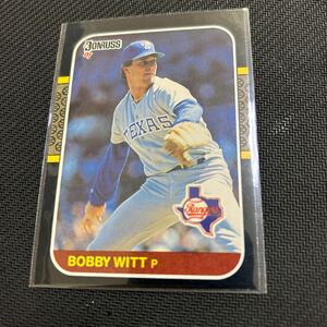 Donruss 1987 Bobby Witt Texas Rangers No.99