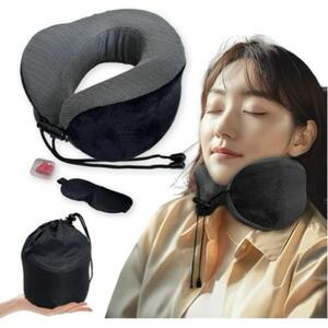 ネックピロー 首枕 飛行機 neck pillow アイマスク耳栓の３点セット a43