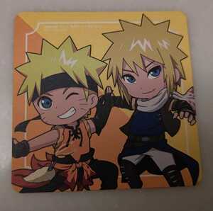 NARUTO×THEキャラCAFE RPG カフェ コラボ特典 コースター ナルト&ミナト