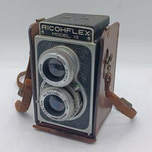 N38985□ RICOH FREX リコー フレックス 二眼レフ カメラ MODEL Ⅶ モデル ７ ケース付き レトロ レンズ 1:3.5 8cm ■