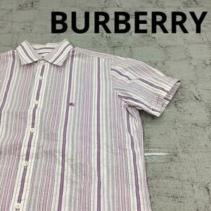 BURBERRY バーバリー 半袖ストライプシャツ W12072