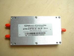 ★　Mini-Cercuits　　ZN2PD2-63-3+　　350-6000MHｚ　　POWER　SPLITTER　　ミニサーキット