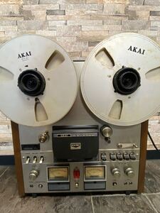 オープンリール テープデッキ AKAI GX-600D 幅443x高さ475x奥行228mm 22kg 通電のみ