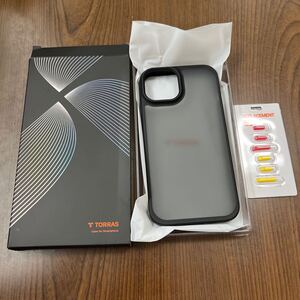 611p0206☆ TORRAS iPhone14 ケース iPhone13 ケース 耐衝撃 半透明上品感 マット感 黄ばみなし ストラップホール付き 