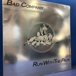 b LP Bad Company RUN WITH THE PACK 見開きジャケット レコード 5点以上落札で送料無料