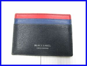 BLACK LABEL CRESTBRIDGE ブラックレーベルクレストブリッジ カードケース パスケース 中古 2409★E-1528★