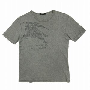 美品 バーバリーブラックレーベル BURBERRY BLACK LABEL ロゴプリント Tシャツ カットソー トップス 半袖 クルーネック BMV17-700 2