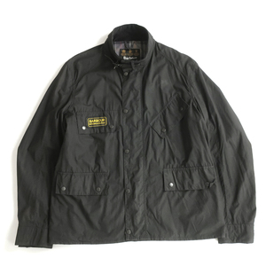 美品◎イングランド製Barbour バブアー FLY WEIGHT INTERNATIONAL ワックスジャケット ブラック(XL)