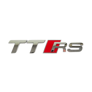 AUDI（アウディ）エンブレム”TTRS”（純正品・新品）AUDI/TTRS純正番号：8J0853735A2ZZ