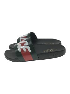 GUCCI◆22AW/×PALACE Logo Web Sandal /UK7/ブラック/723353//