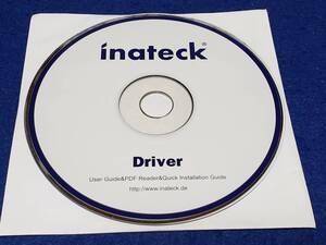 ドライバディスク　レア品　Inateck Driver　　User Guide ＆PDF reader&Quick Installation Guide 盤面キレイ　まとめ取引歓迎