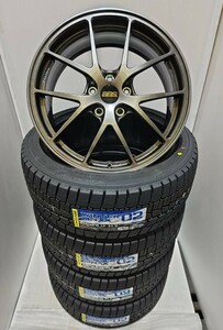 【特選 数量限定】BBS RI-A（RI-A019）7.5-18+48 5/114.3 BD ダンロップ ウィンターマックスWM02 225/45R18 2023年製 レヴォーグ