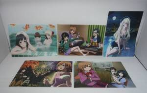 【開封品】全15種セット 「SHIROBAKO クリアファイルくじ2」【クリアファイル擦れ、たわみ、封筒傷み有】