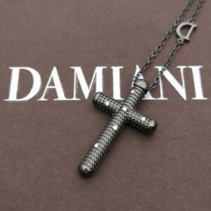 ダミアーニ　メトロポリタンクロス　750　K18　5.17g　ダイヤモンド　ブラックブルニート　42cm　DAMIANI　中古　◆3111/藤枝インター店