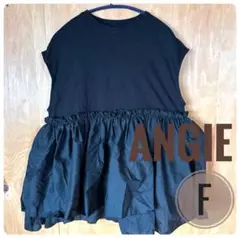 ●326 ANGIE ペプラム ノースリーブ TEE