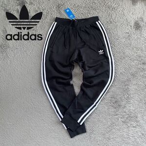 Lサイズ 新品 adidas originals アディカラー クラシックス 3ストライプパンツ スウェットパンツ ジョガーパンツ ラインパンツ 黒 ブラック