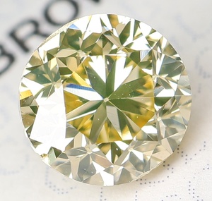 【100円～】VS2！1.004ct 天然ダイヤ Light Brownish Yellow (ナチュラルカラー) POOR