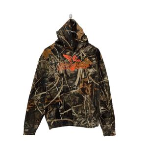 DUCK COMMANDER プリント スウェット パーカー キッズ L カモフラージュ 古着卸 アメリカ仕入 a607-5585